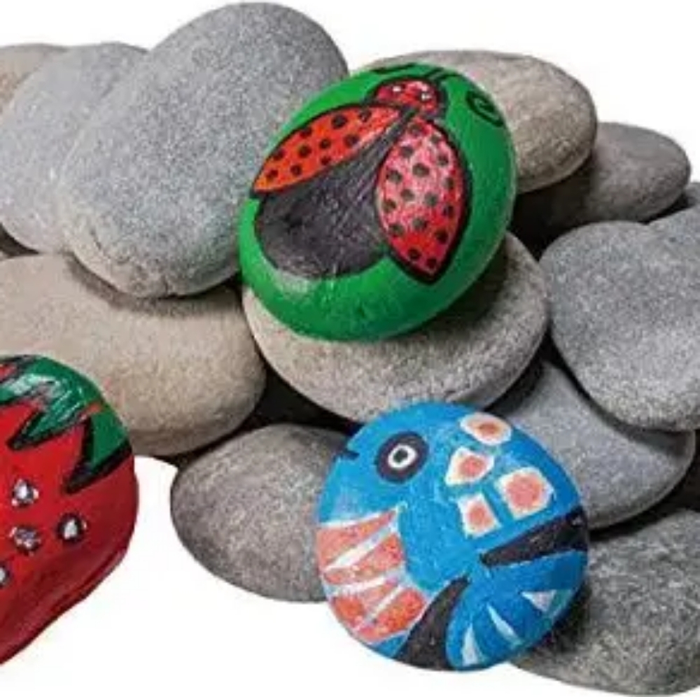 River Rocks for painting, arts and Crafts. 15-20 Pcs 5lbs.